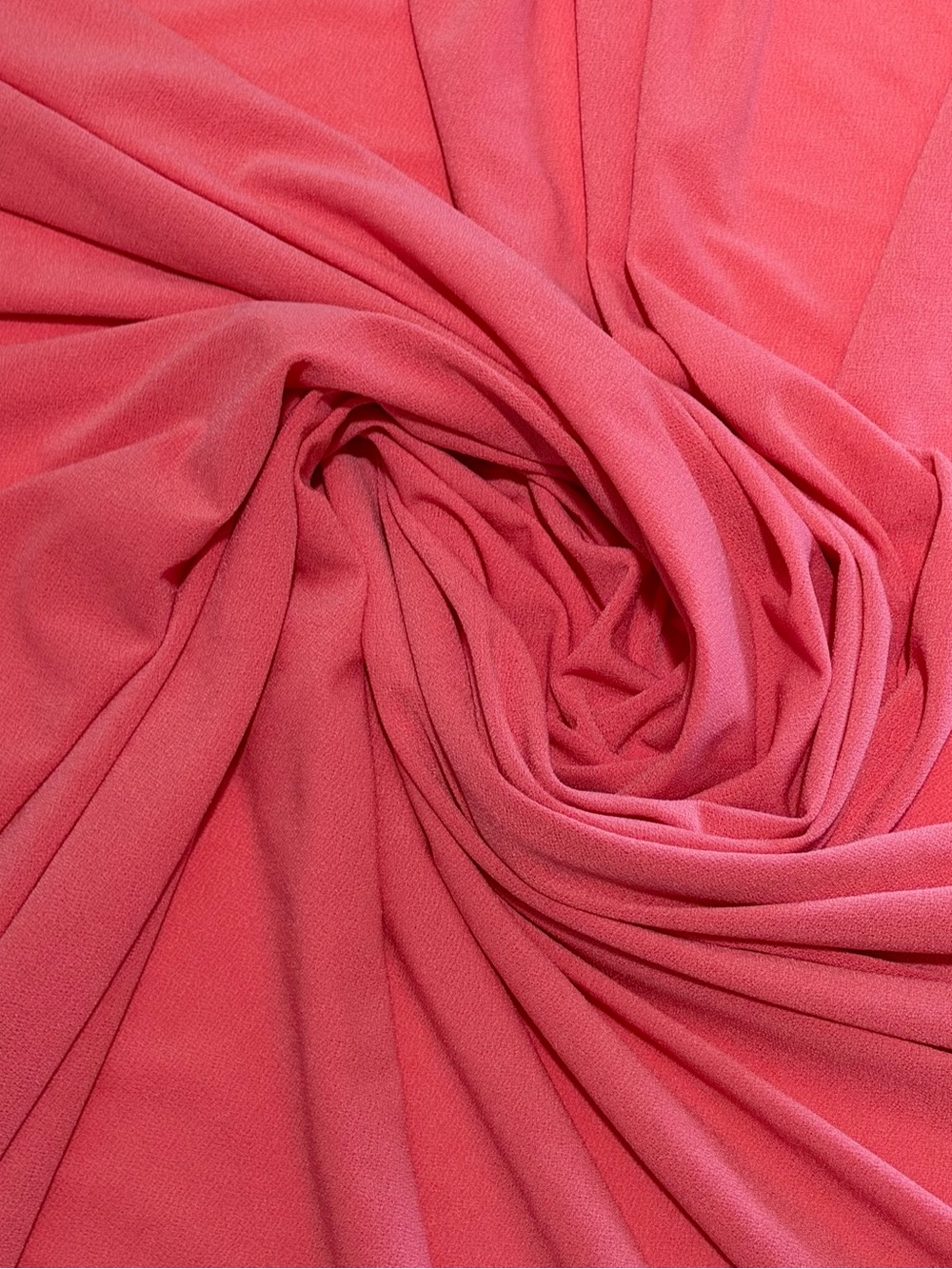 Coral Pink Poly Stretch Fabric